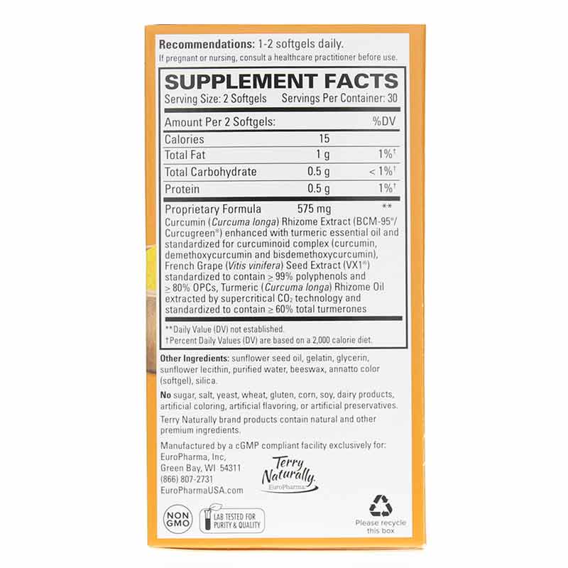 Terry Naturally CuraMed + OPC 60 Softgels