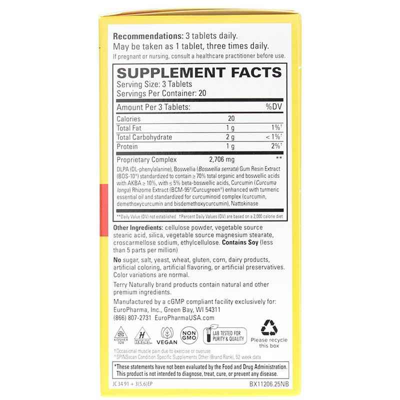 Terry Naturally Curamin Extra Strength 60 Tablets