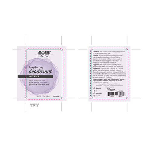 Now Solutions Long-Lasting Deodorant Stick Lavender 2.2 oz