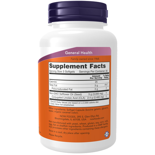 NOW Foods CLA 1000 mg 90 Softgels