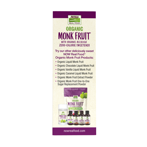 NOW Foods Organic Monk Fruit with Allulose 70 Packets Zero Cal