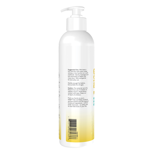 NOW Kids Gentle Baby Shampoo & Wash Fragrance Free 8 fl oz