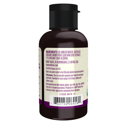 NOW Foods Organic Monk Fruit Liquid 2 oz