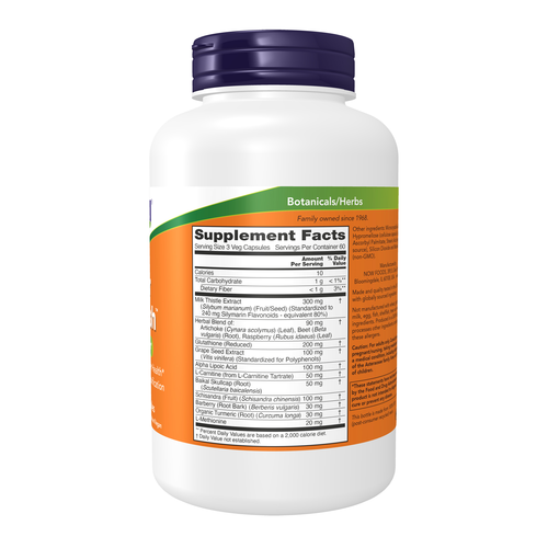 NOW Foods Liver Refresh | Milk Thistle Botanical Blend | 180 Veg Capsules