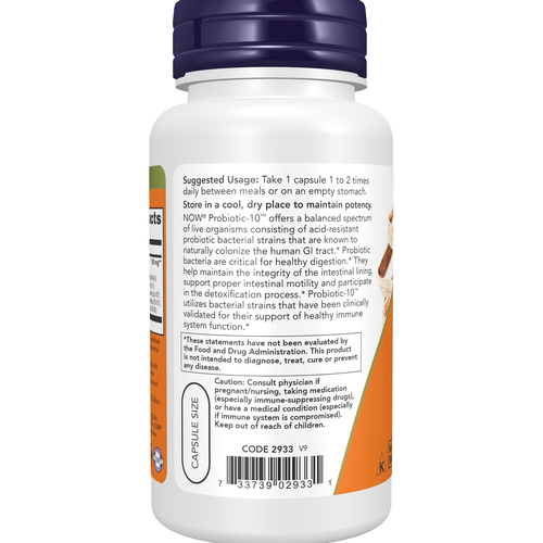 NOW Foods Probiotic-10 25 Billion CFU 100 VCaps