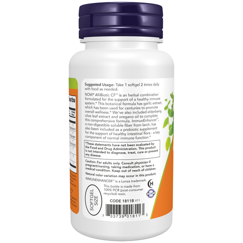 NOW Foods AlliBiotic CF 60 Softgels