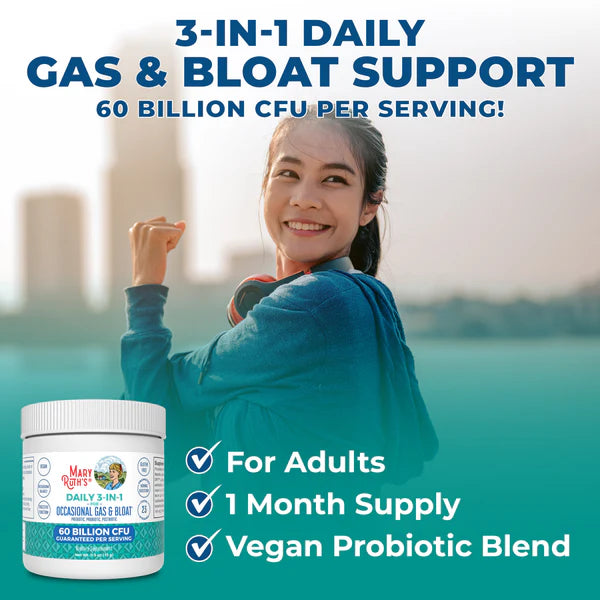 MaryRuth's 3-in-1 Gas & Bloat Powder 0.5 oz