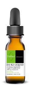 DaVinci Labs D3/K2 Liquid — 1 fl oz product packaging