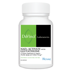 DaVinci Labs NAD+ Activate with Glutathione — 60 Capsules product packaging