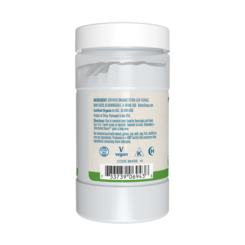 NOW Better Stevia Extract Powder Organic 4 oz