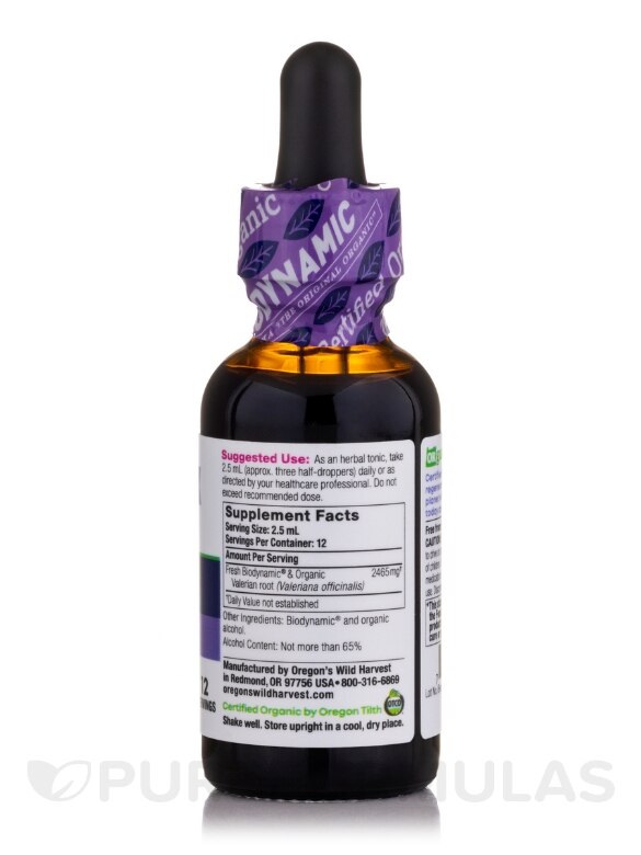 Oregon's Wild Harvest Valerian Biodynamic Herbal Tonic 1 oz product image 4