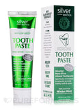 Silver Biotics toothpaste tube and packaging on a white background