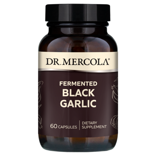 Dr. Mercola Fermented Black Garlic 60 Capsules packaging