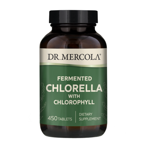 Dr. Mercola Fermented Chlorella 450 Tablets packaging