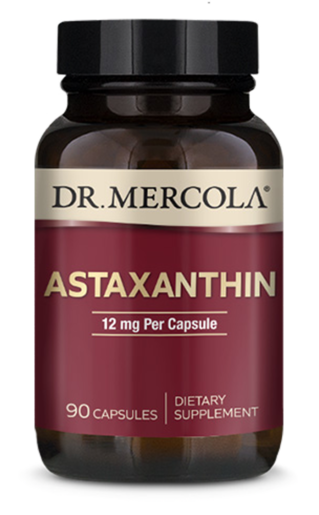 Dr. Mercola Organic Astaxanthin 12 mg 90 Capsules packaging