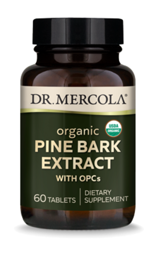 Dr. Mercola Organic Pine Bark Extract 60 Tablets packaging