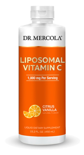 Dr. Mercola Liposomal Vitamin C Citrus Vanilla 15.2 fl oz packaging
