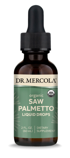 Dr. Mercola Organic Saw Palmetto 2 fl oz packaging
