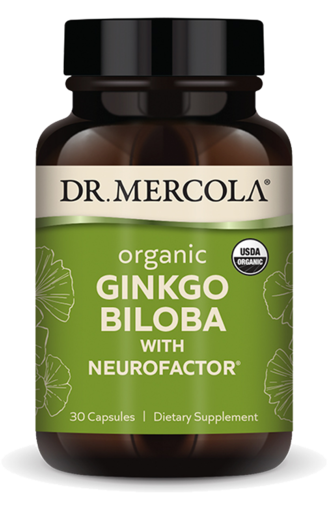 Dr. Mercola Organic Ginkgo Biloba 30 Capsules packaging