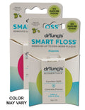 Dr. Tung's Smart Floss Cardamom 30-yard packaging showing assorted colors; one dispenser supplied