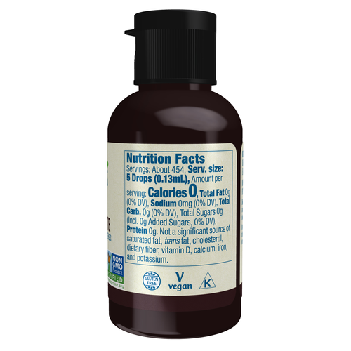 NOW Foods BetterStevia Liquid Dark Chocolate 2 oz | Zero Calorie