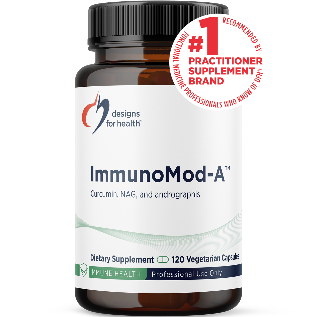 Designs for Health ImmunoMod-A 120 capsules front label