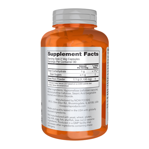 Now Sports Beet Root 180 Veg Capsules