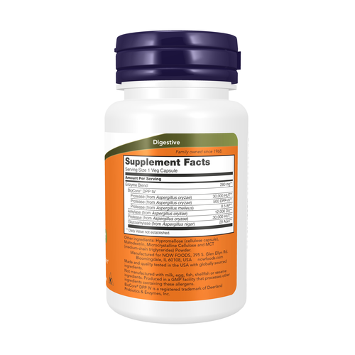 NOW Foods Gluten Digest DPP-IV Enzyme 60 Vcaps