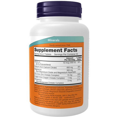 NOW Foods Calcium Citrate 100 Tablets