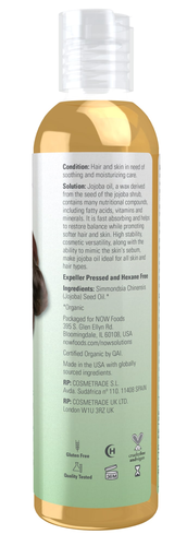 NOW Solutions Organic Jojoba Oil 8 oz
