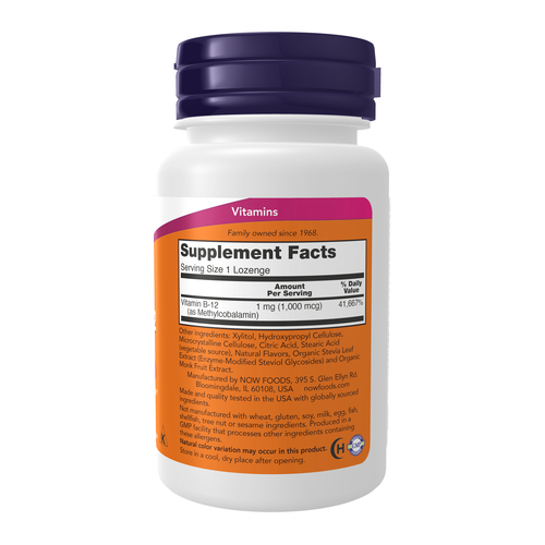 NOW Foods Methyl B-12 1,000 mcg 100 Lozenges