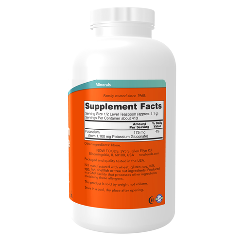 NOW Foods Potassium Gluconate Powder 1 Lb