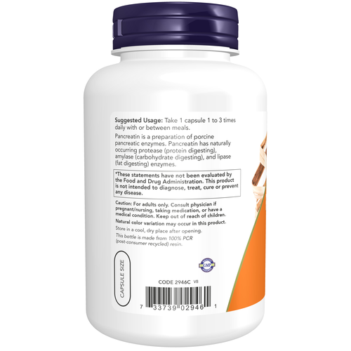 NOW Foods Pancreatin 2000 250 Capsules