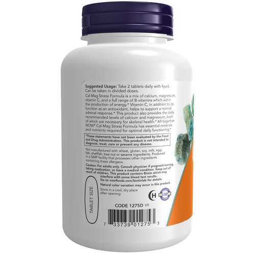 NOW Foods Cal-Mag Stress Formula 100 Tablets