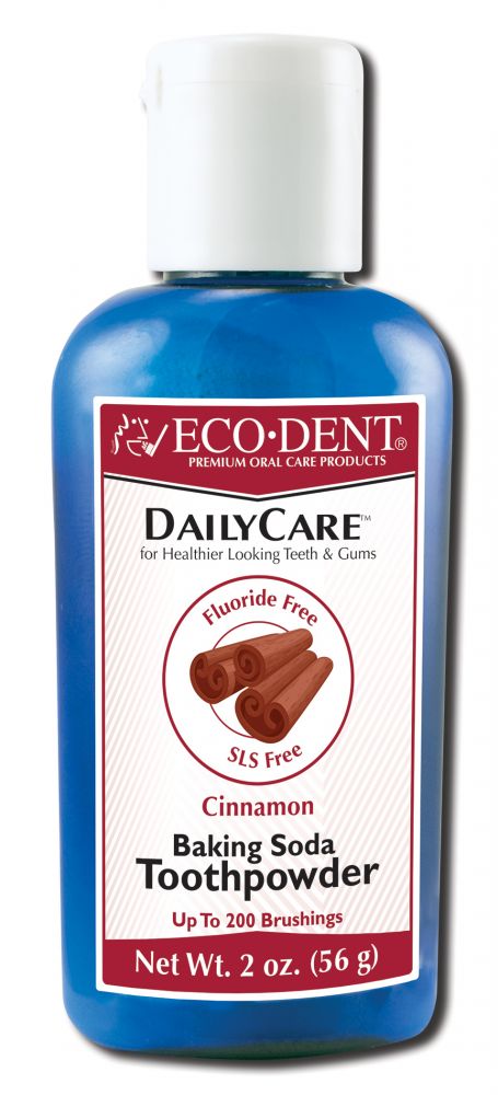 Eco-Dent DailyCare Cinnamon Toothpowder, 2 oz package