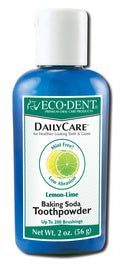 Eco-Dent DailyCare Lemon-Lime Mint-Free Toothpowder, 2 oz package