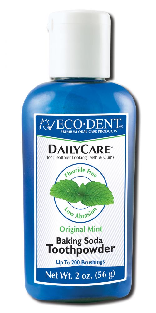 Eco-Dent DailyCare Original Mint Toothpowder, 2 oz package
