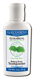 Eco-Dent ExtraBrite Dazzling Mint Toothpowder, 2 oz package