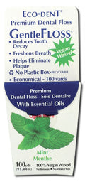 Eco-Dent GentleFloss Mint dental floss 100-yard carton