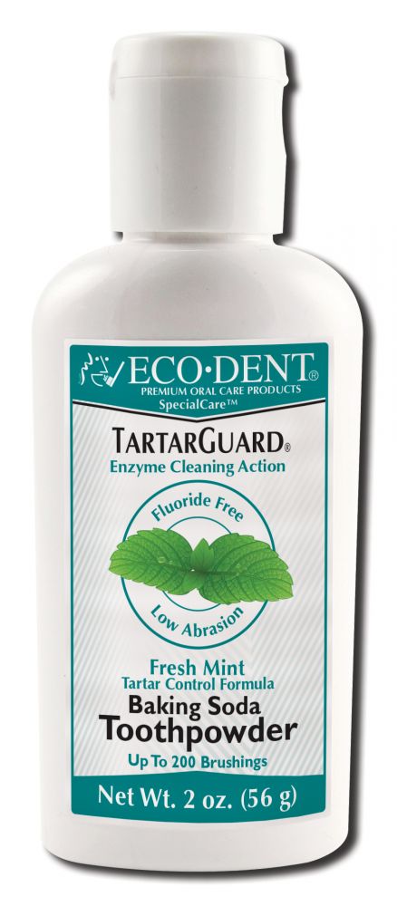 Eco-Dent TartarGuard Fresh Mint Toothpowder, 2 oz package