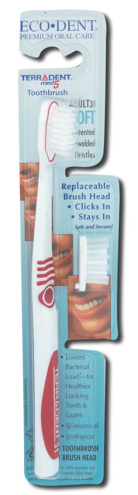 Eco-Dent TerraDent Adult31 Soft Toothbrush with Replacement Head package