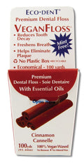 Eco-Dent VeganFloss Cinnamon dental floss 100-yard carton