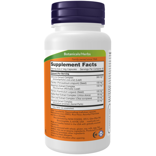 NOW Foods Kidney & Urinary Wellness Juniper Uva Ursi & Cranberry | 90 Vcaps