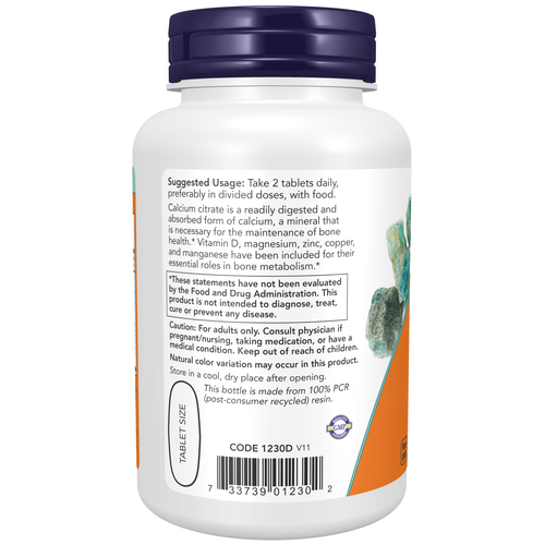 NOW Foods Calcium Citrate 100 Tablets