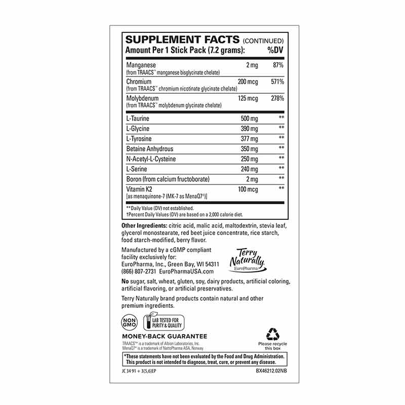 Terry Naturally Energy Revitalization 12 Stick Packs