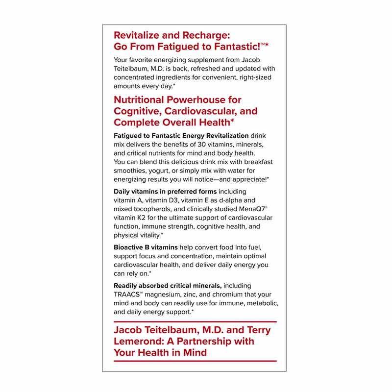 Terry Naturally Energy Revitalization 12 Stick Packs