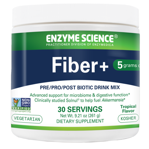 Enzyme Science Fiber+ Tropical Powder 30 Servings packaging