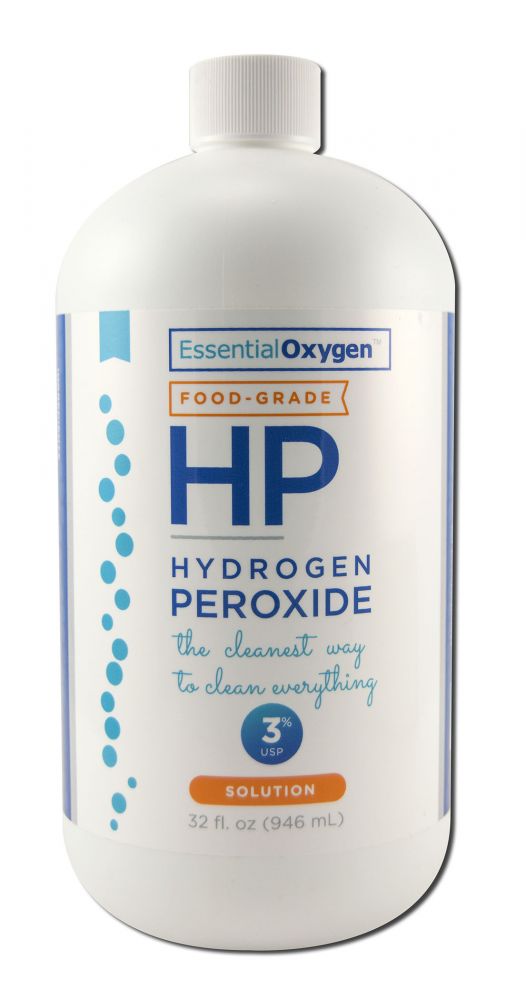 Essential Oxygen 3% Food Grade Hydrogen Peroxide 32 fl oz Refill bottle