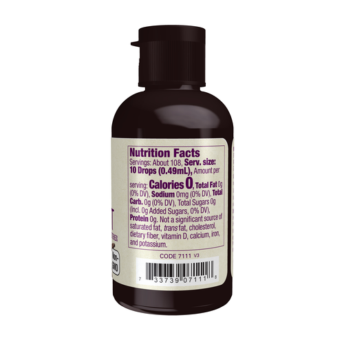 NOW Foods Organic Monk Fruit Vanilla Liquid | 1.8 fl oz