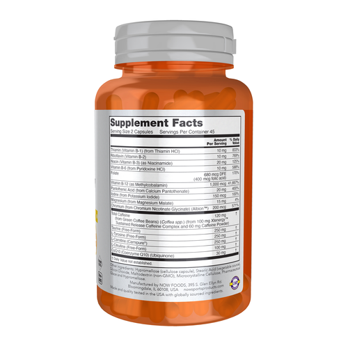 NOW Sports Sustained Energy 90 Capsules